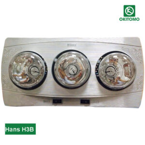 Đèn sưởi nhà tắm 3 bóng Hans H3B