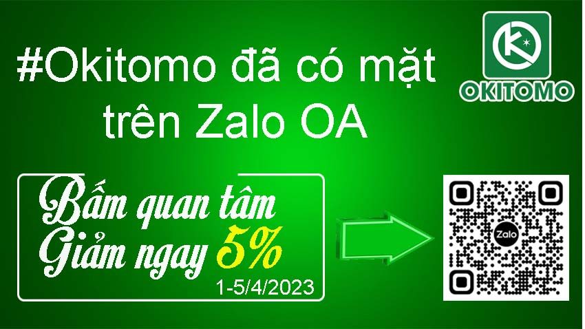 Okitomo có mặt trên Zalo OA