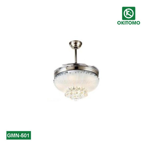 Quạt trần đèn chùm pha lê Germaniled GMN-501