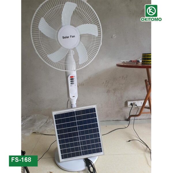 Quạt cây đứng tích điện năng lượng mặt trời solar fan Thịnh Hoa FS-168 xị