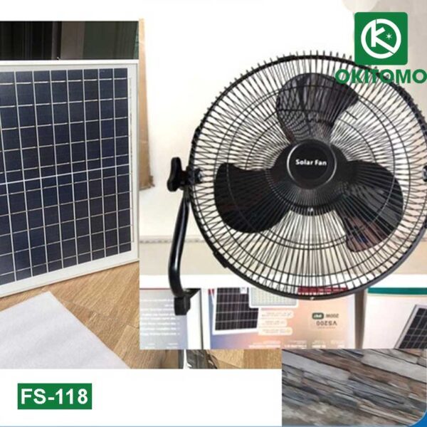 Quạt quỳ năng lượng mặt trời tích điện solar fan Thịnh Hoa FS-118