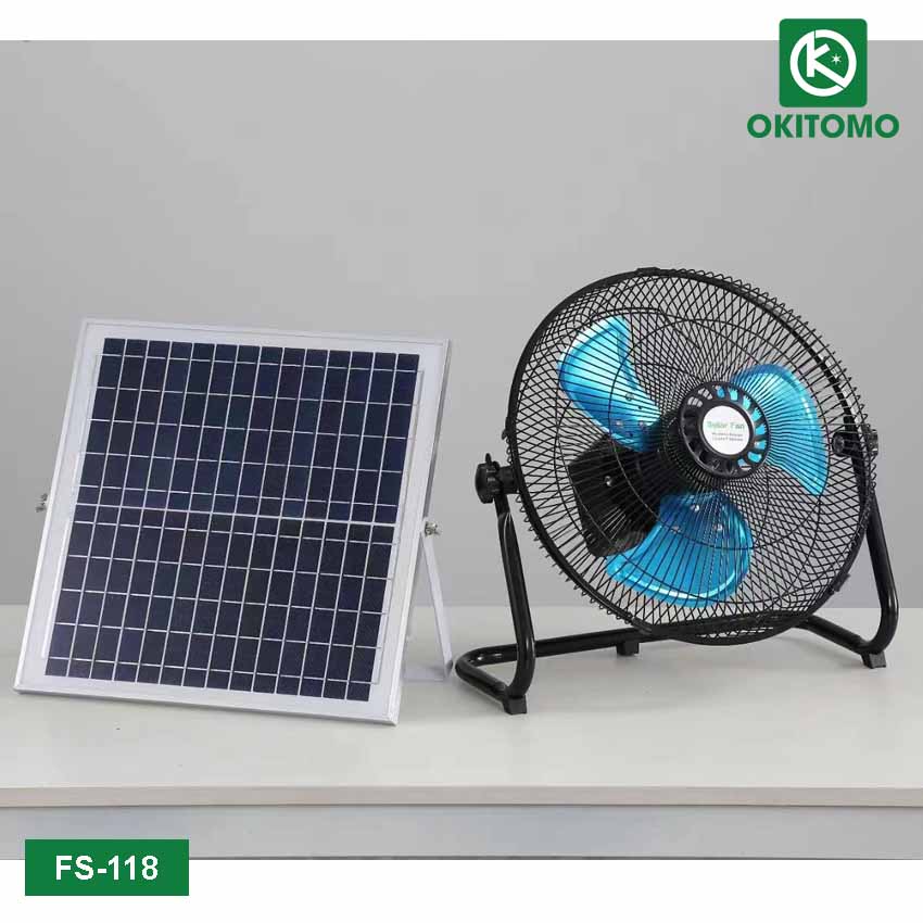 Quạt quỳ năng lượng mặt trời tích điện solar fan Thịnh Hoa FS-118
